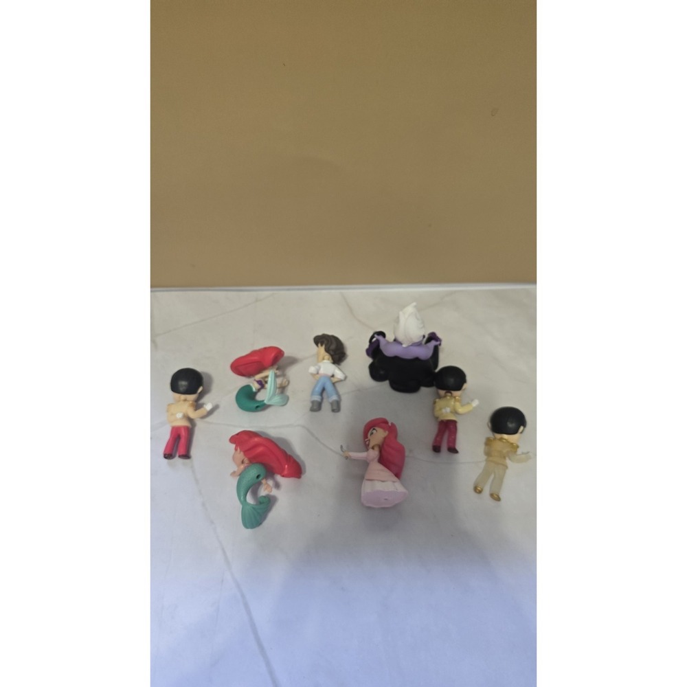 Disney The Little Mermaid Movie Character Figurines  Lot Of  Eight Figures - Picture 4 of 4